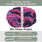 MelloBello Chunky Yarn Midnight Orchid
