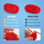 Crochet Kit for Beginners Adults - 4 Styles Beginner Knitting Crochet Animal Kit with Easy Yarn - Learn to Crocheting Amigurumi Starter Set - Knit Patterns Supplies Crafts Hobbies Gifts for Women