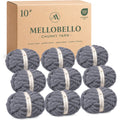 MelloBello 10 Series Chunky Yarn Charcoal Grey