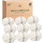 MelloBello 10 Series Chunky Yarn Cream