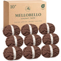MelloBello 10 Series Chunky Yarn Dark Brown