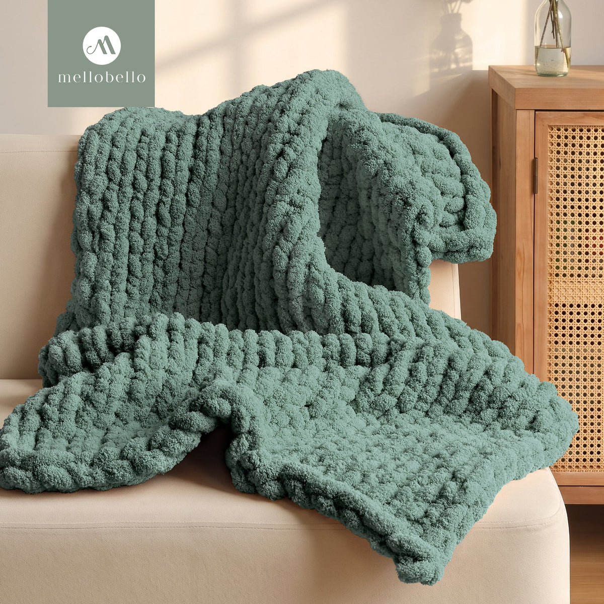 MelloBello 10 Series Chunky Yarn Dark Green