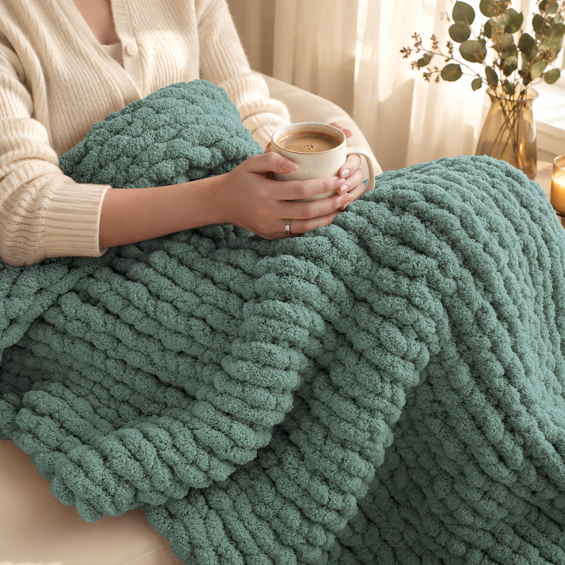 MelloBello 10 Series Chunky Yarn Dark Green