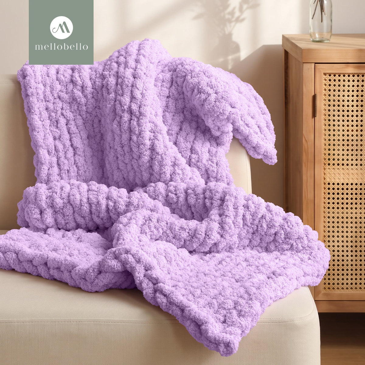MelloBello 10 Series Chunky Yarn Dark Purple