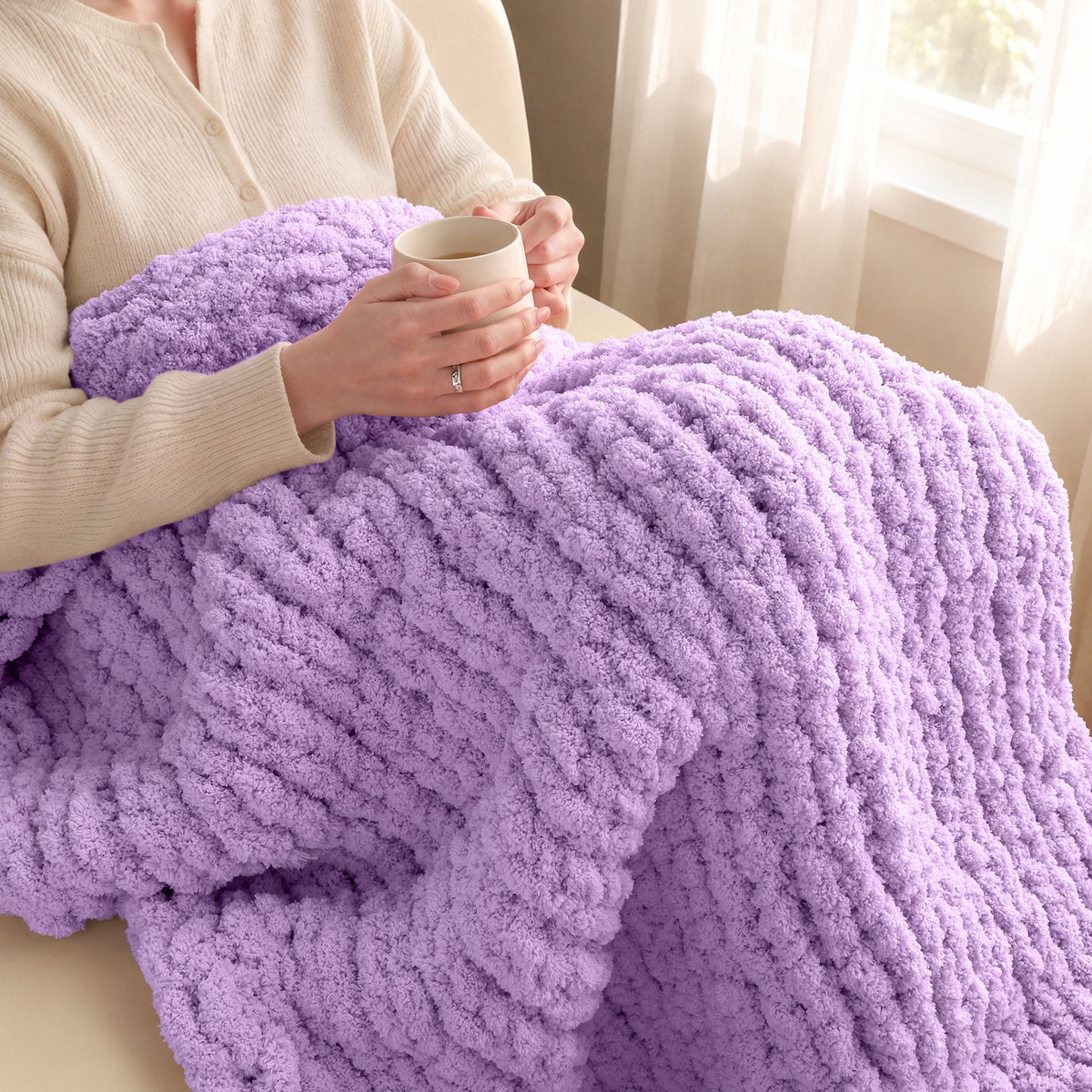 MelloBello 10 Series Chunky Yarn Dark Purple