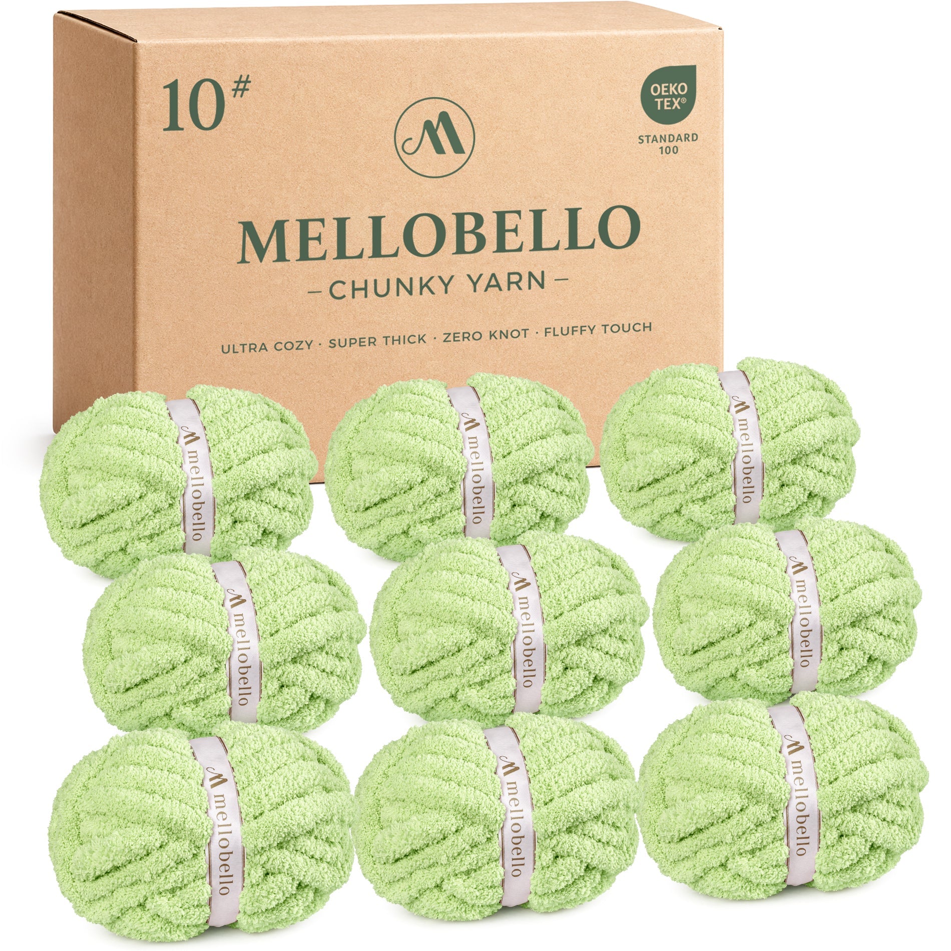 MelloBello 10 Series Chunky Yarn Grass