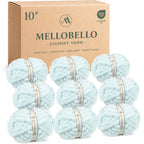 MelloBello 10 Series Chunky Yarn Light Blue