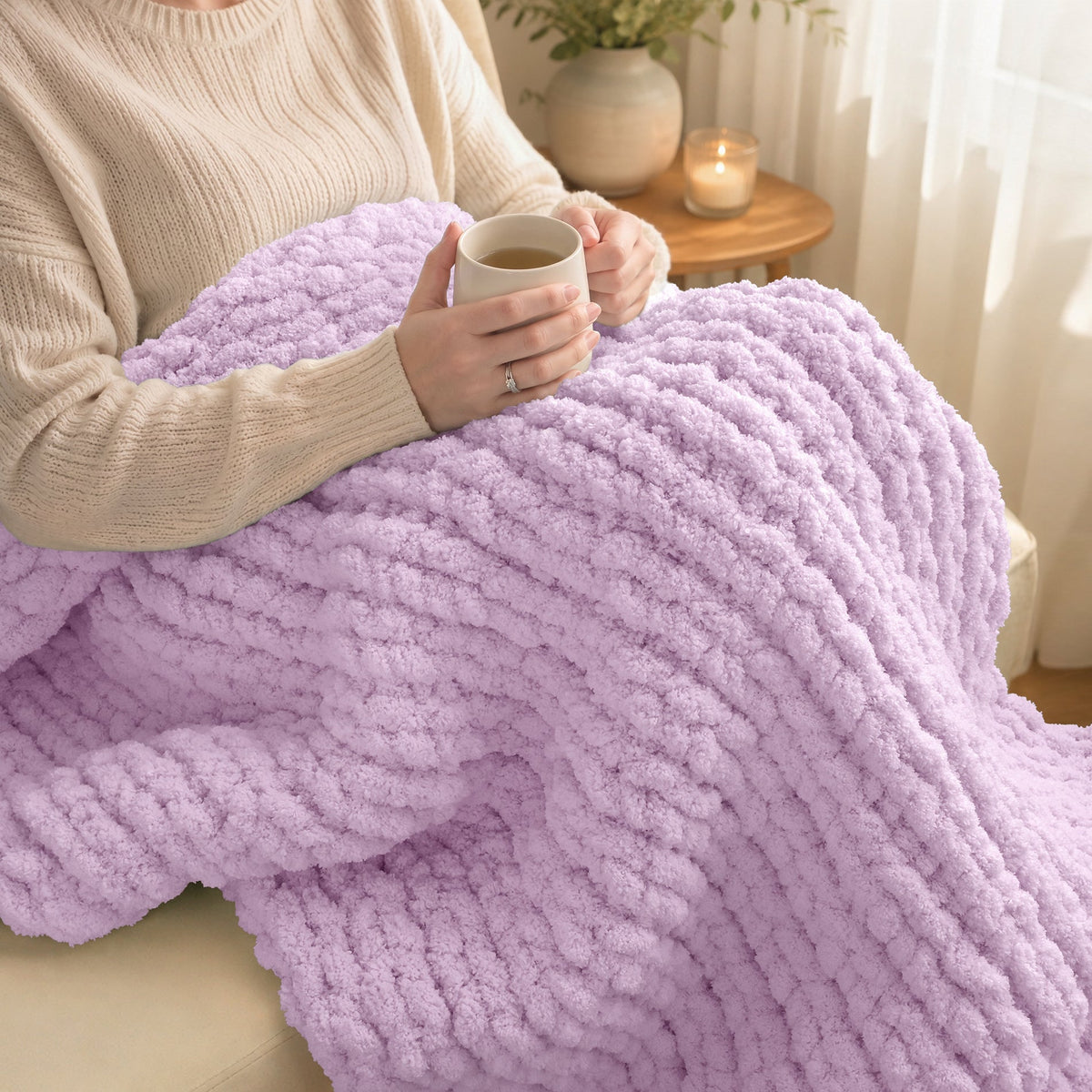 MelloBello 10 Series Chunky Yarn Light Purple