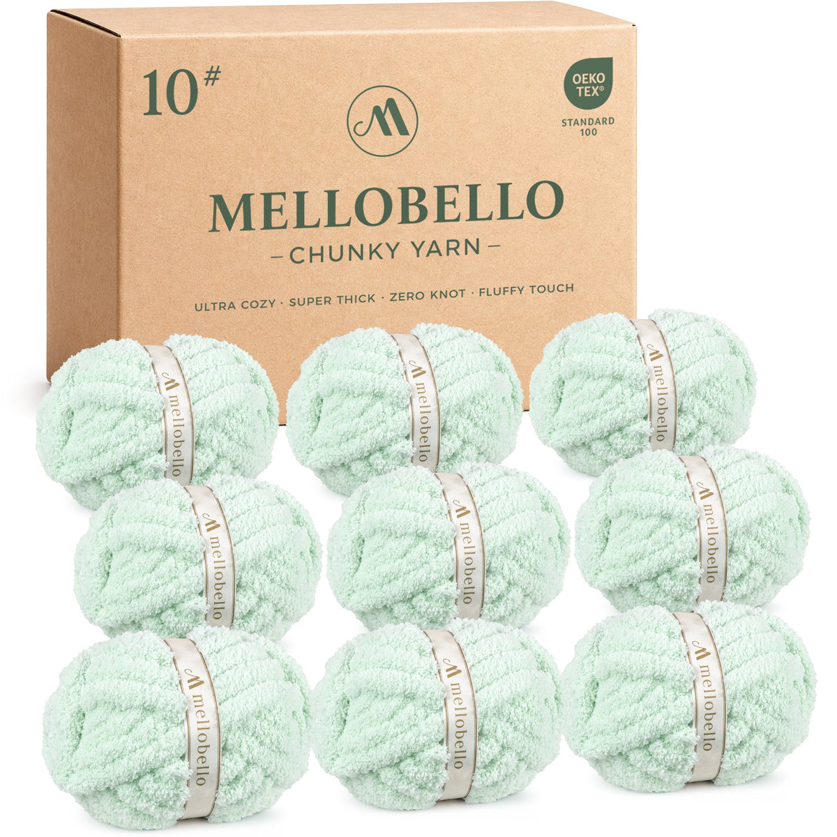 MelloBello 10 Series Chunky Yarn Mint Green
