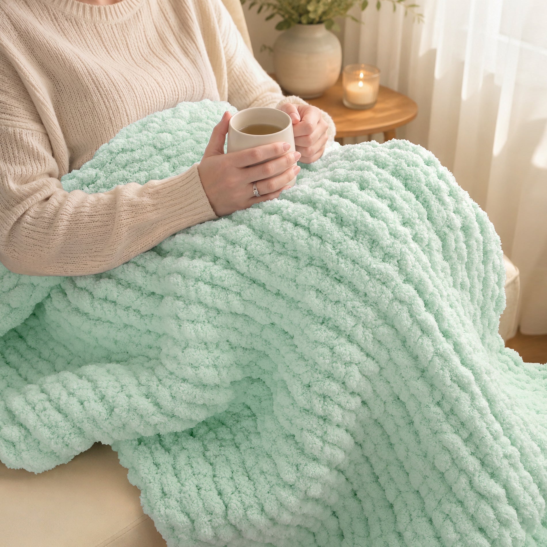 MelloBello 10 Series Chunky Yarn Mint Green