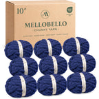 MelloBello 10 Series Chunky Yarn Navy Blue