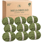 MelloBello 10 Series Chunky Yarn Olive Green