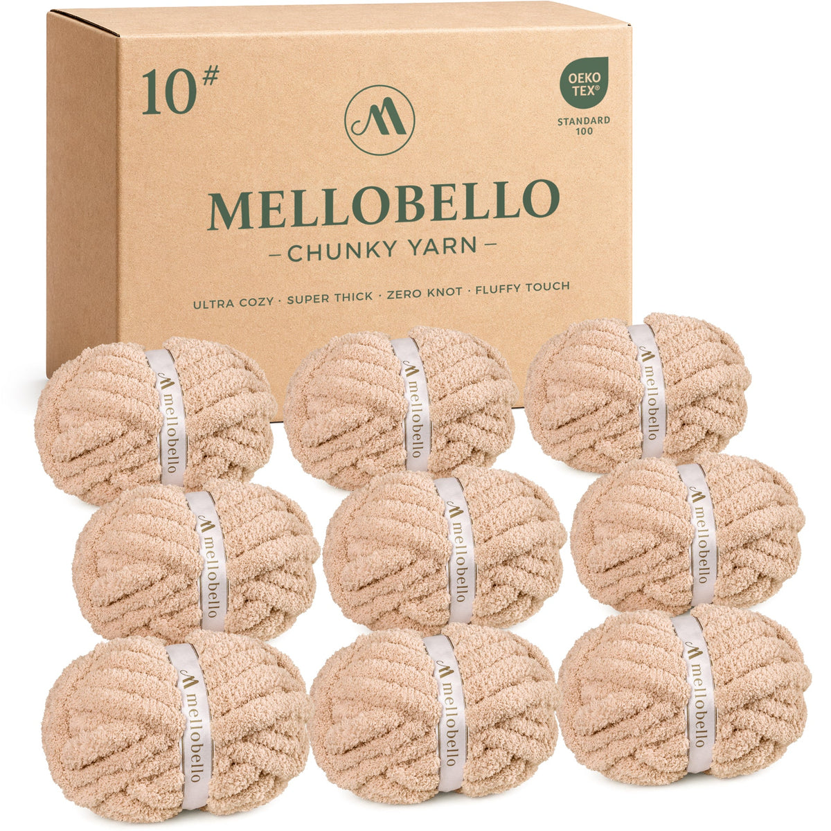 MelloBello 10 Series Chunky Yarn Orange