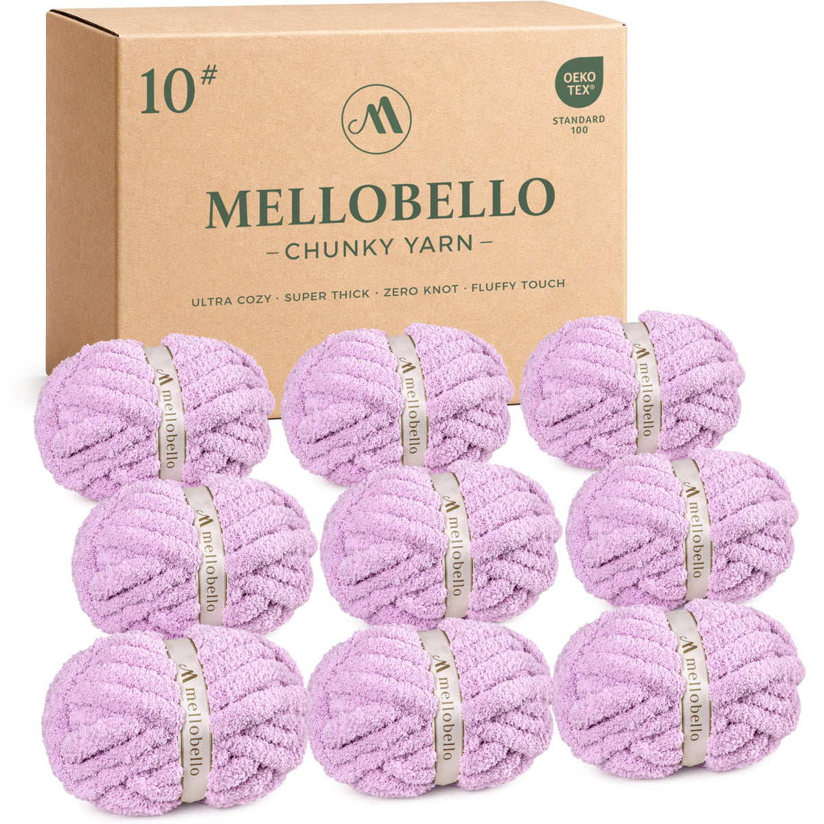 MelloBello 10 Series Chunky Yarn Purple