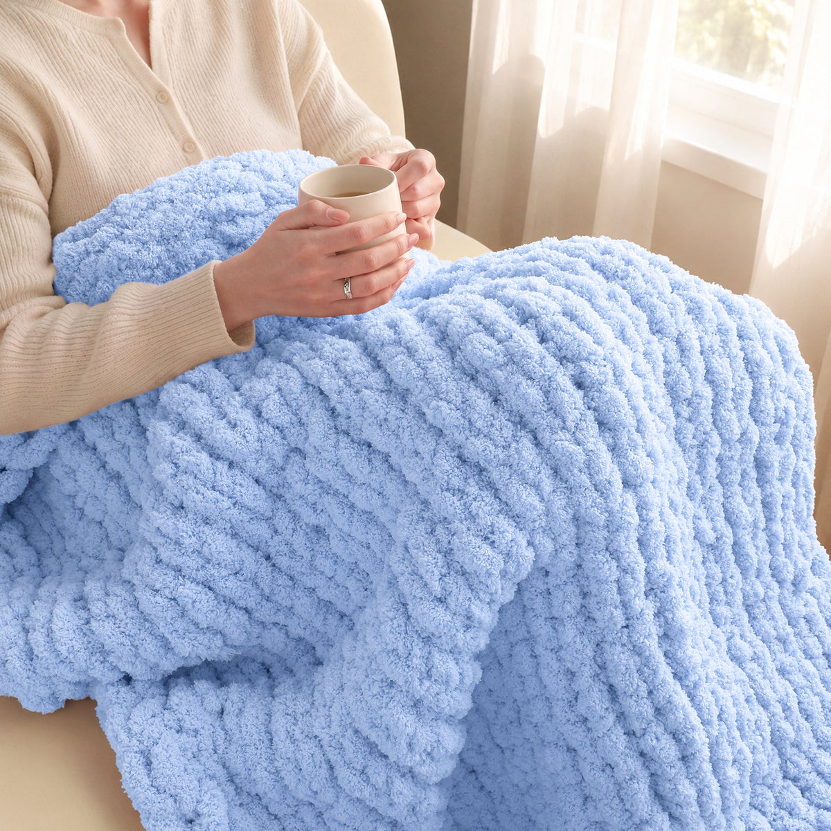 MelloBello 10 Series Chunky Yarn Lake Blue