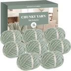 MelloBello Chunky Yarn Sage Green