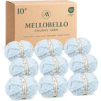 MelloBello 10 Series Chunky Yarn Sky Blue