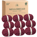 MelloBello 10 Series Chunky Yarn Wine Red
