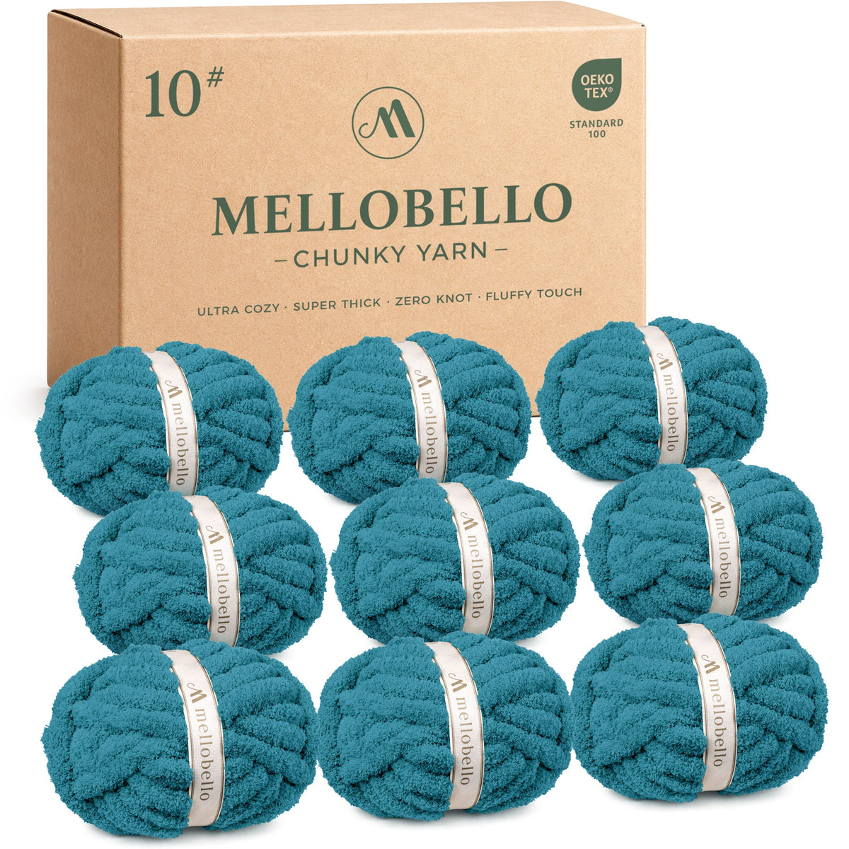 MelloBello 10 Series Chunky Yarn Teal