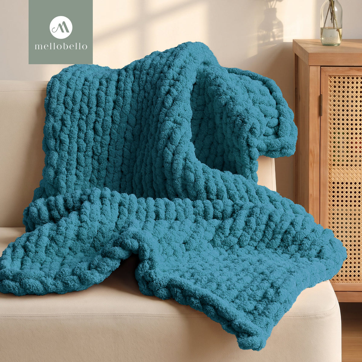 MelloBello 10 Series Chunky Yarn Teal