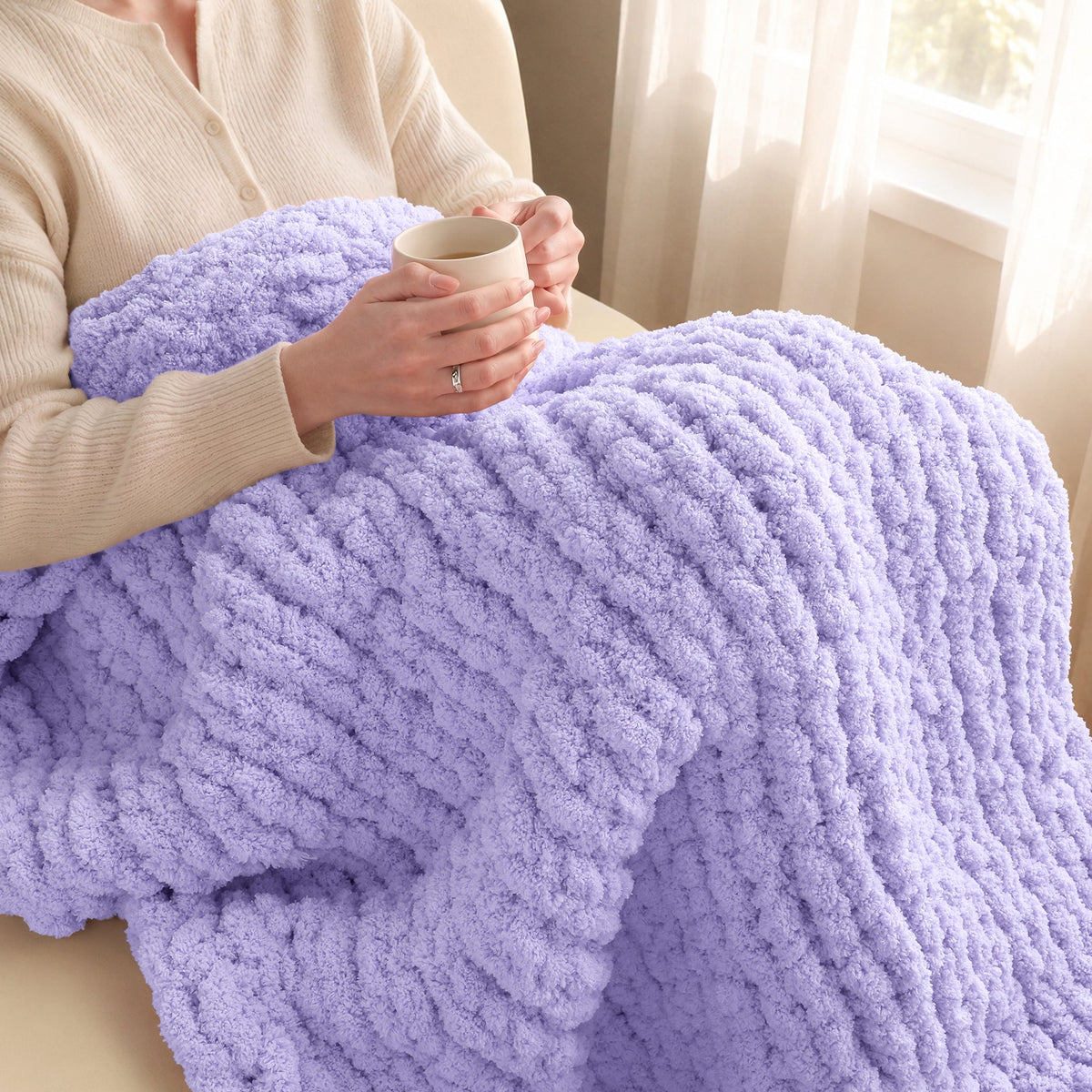 MelloBello 10 Series Chunky Yarn Soft Lavender