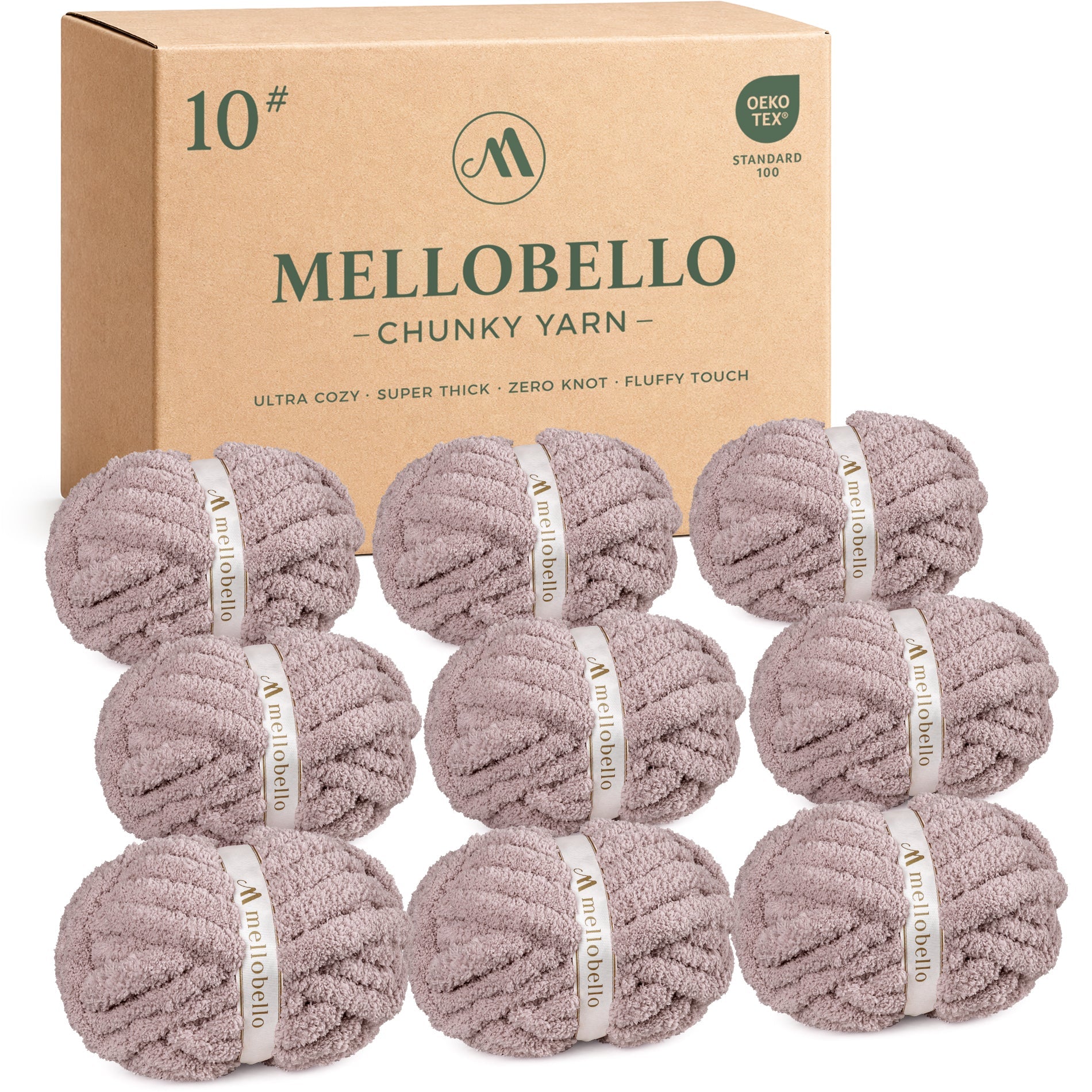 MelloBello 10 Series Chunky Yarn Velvet Taupe