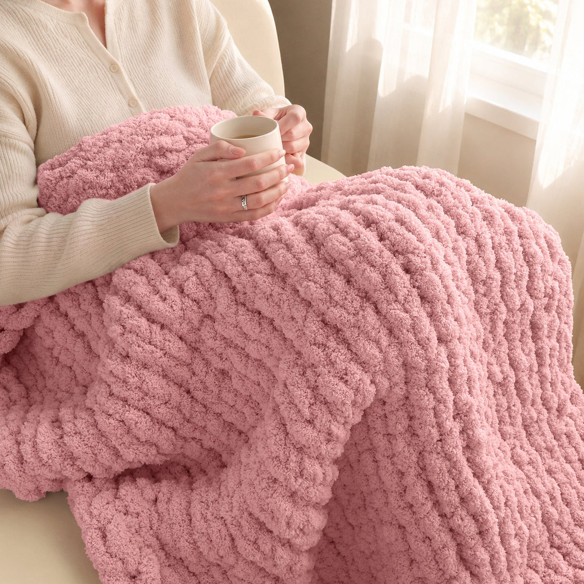 MelloBello 10 Series Chunky Yarn Blush Pink