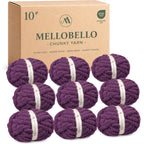 MelloBello 10 Series Chunky Yarn Eggplant