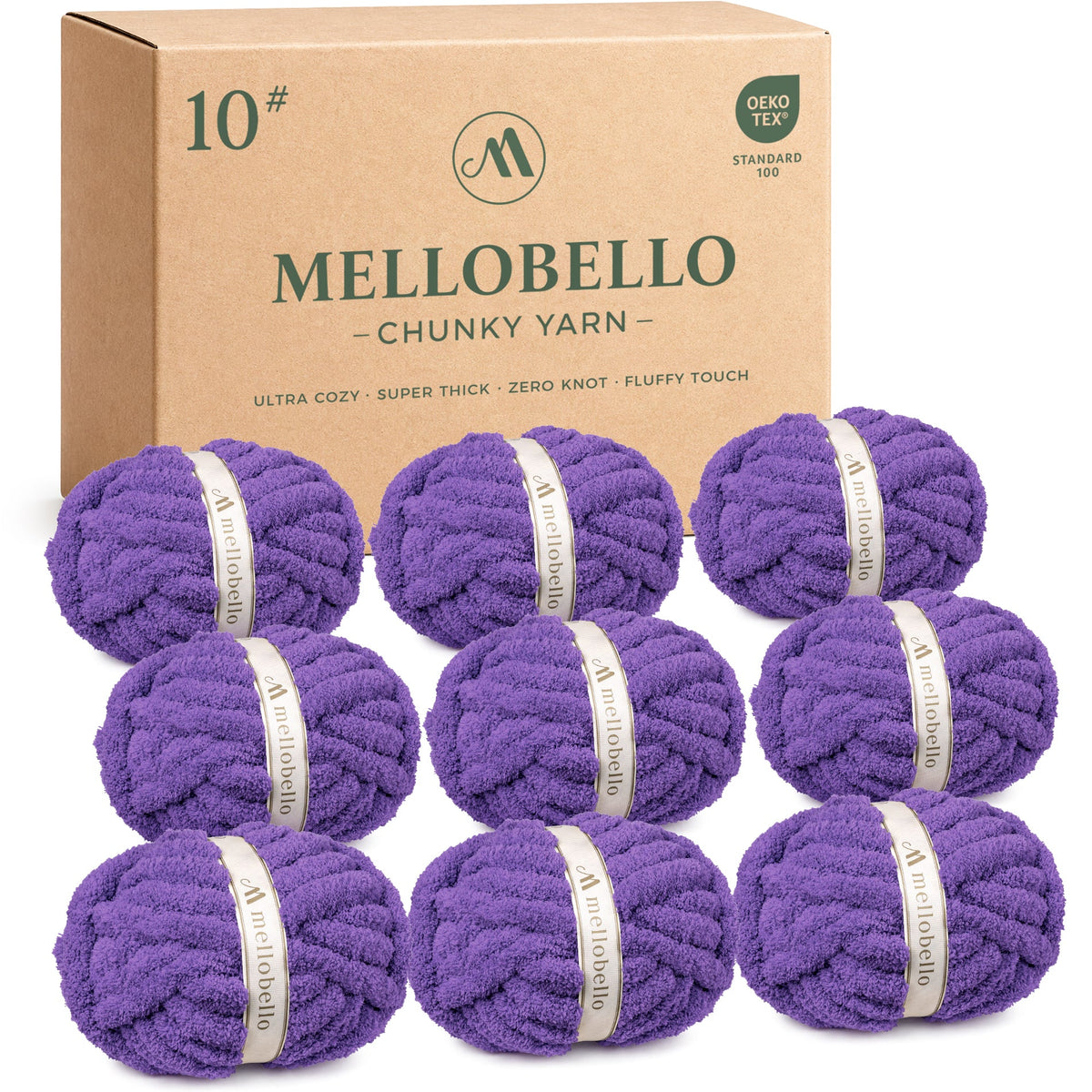 MelloBello 10 Series Chunky Yarn Blue Iris