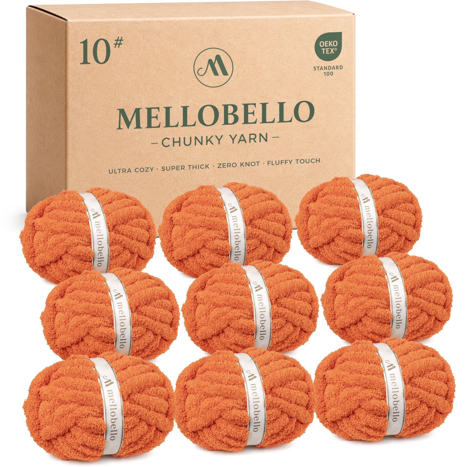 MelloBello 10 Series Chunky Yarn Burnt Clay
