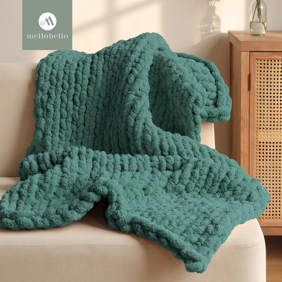 MelloBello 10 Series Chunky Yarn Teal Green
