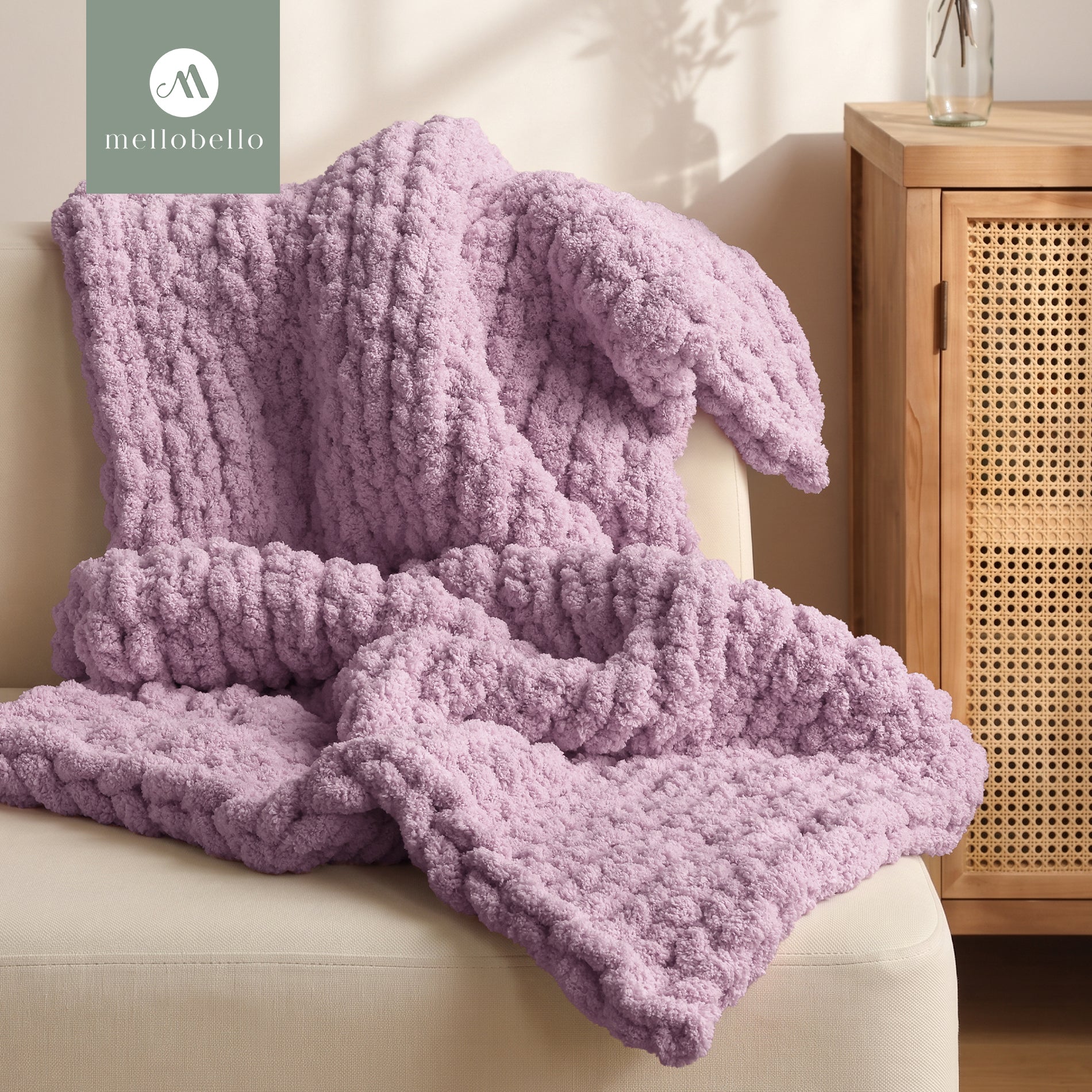 MelloBello 10 Series Chunky Yarn Mauve Taupe