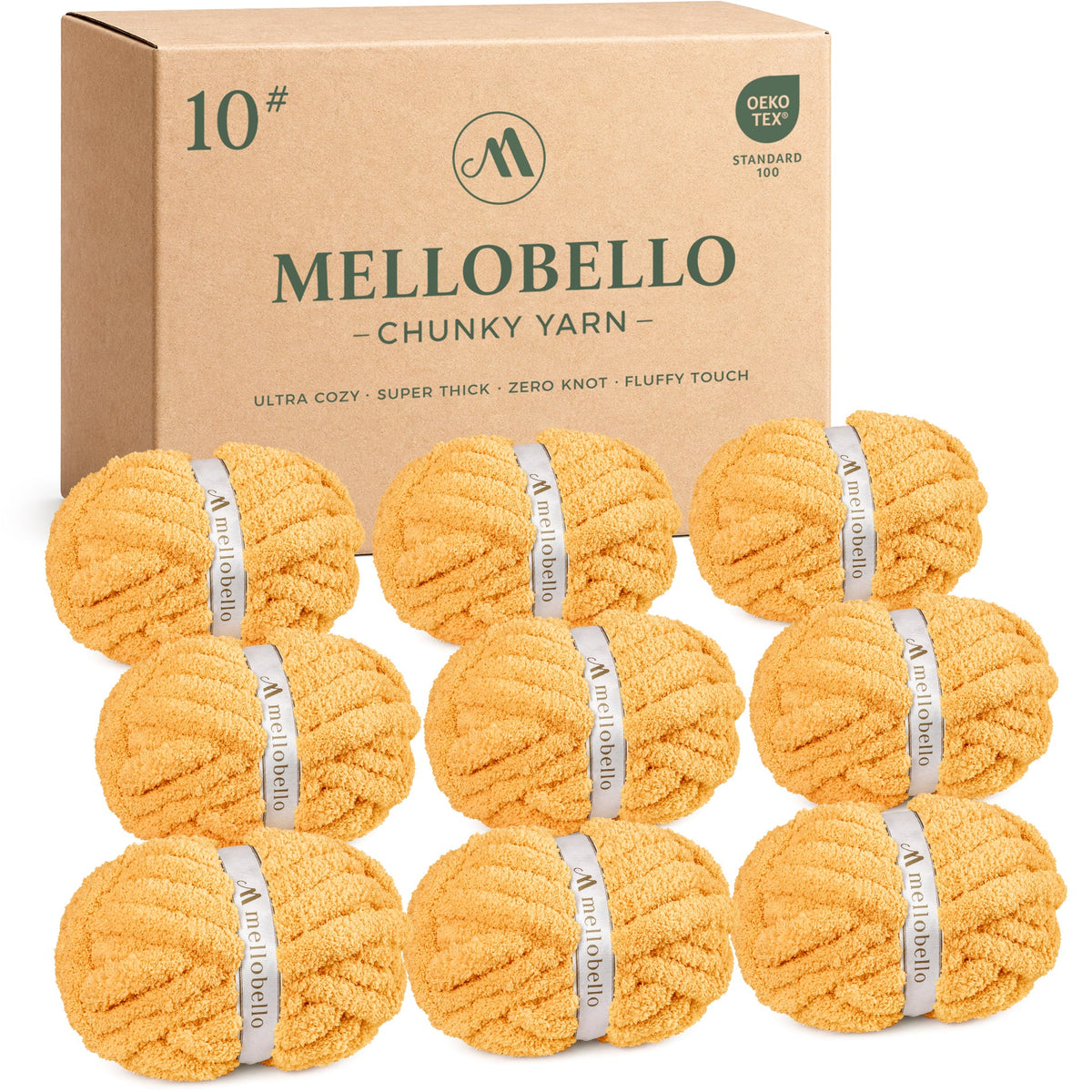 MelloBello 10 Series Chunky Yarn Golden Honey