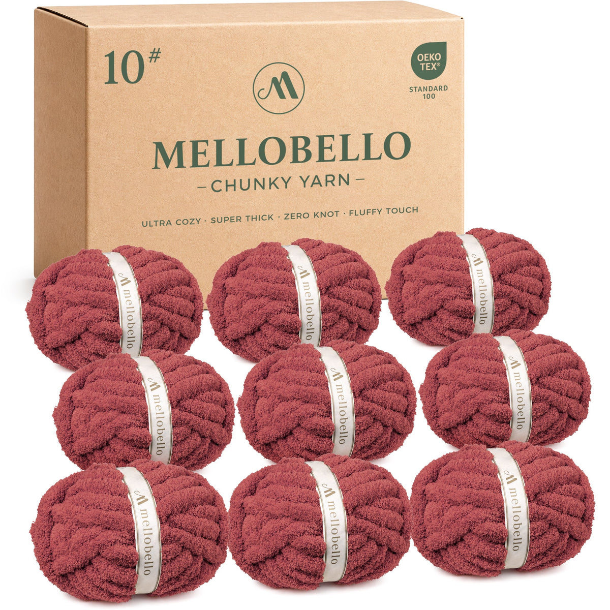 MelloBello 10 Series Chunky Yarn Mulberry Wine