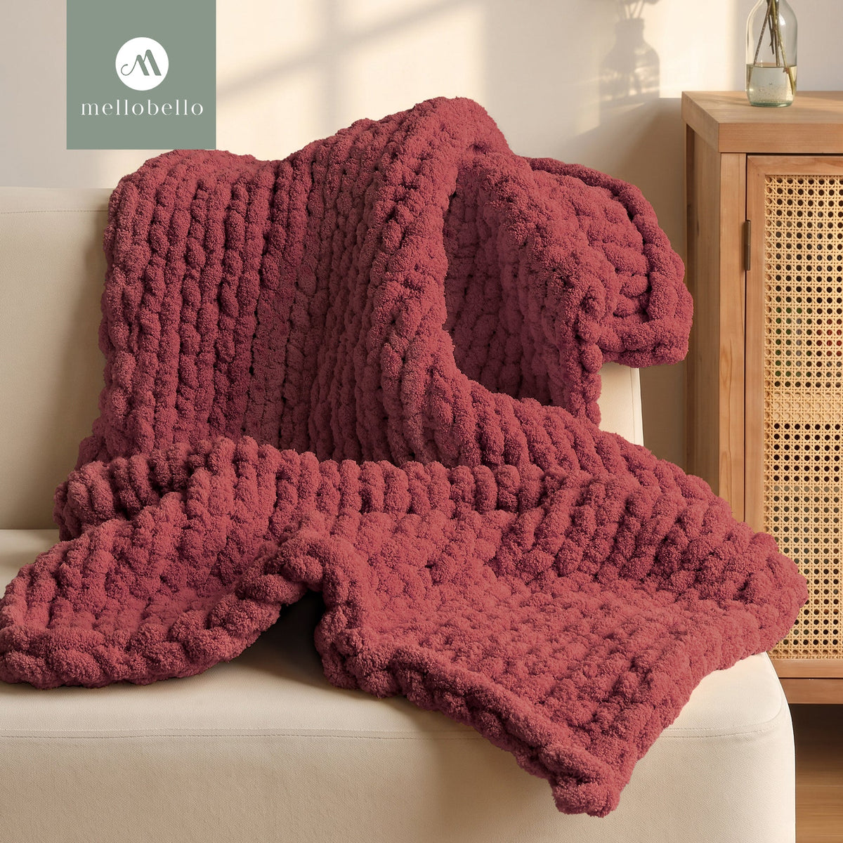 MelloBello 10 Series Chunky Yarn Mulberry Wine