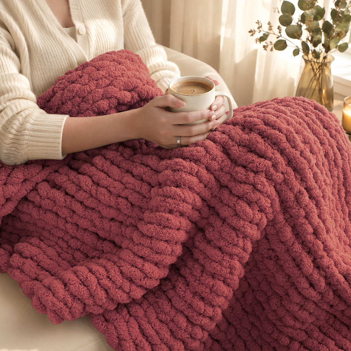 MelloBello 10 Series Chunky Yarn Mulberry Wine
