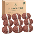MelloBello 10 Series Chunky Yarn Walnut Brown