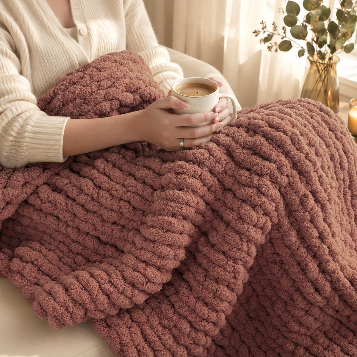 MelloBello 10 Series Chunky Yarn Walnut Brown