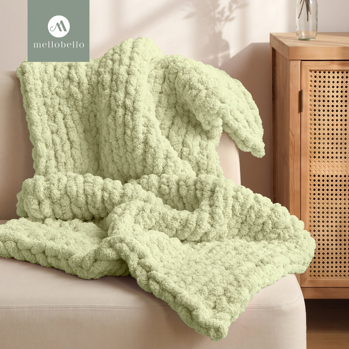 MelloBello 10 Series Chunky Yarn Sage Mist
