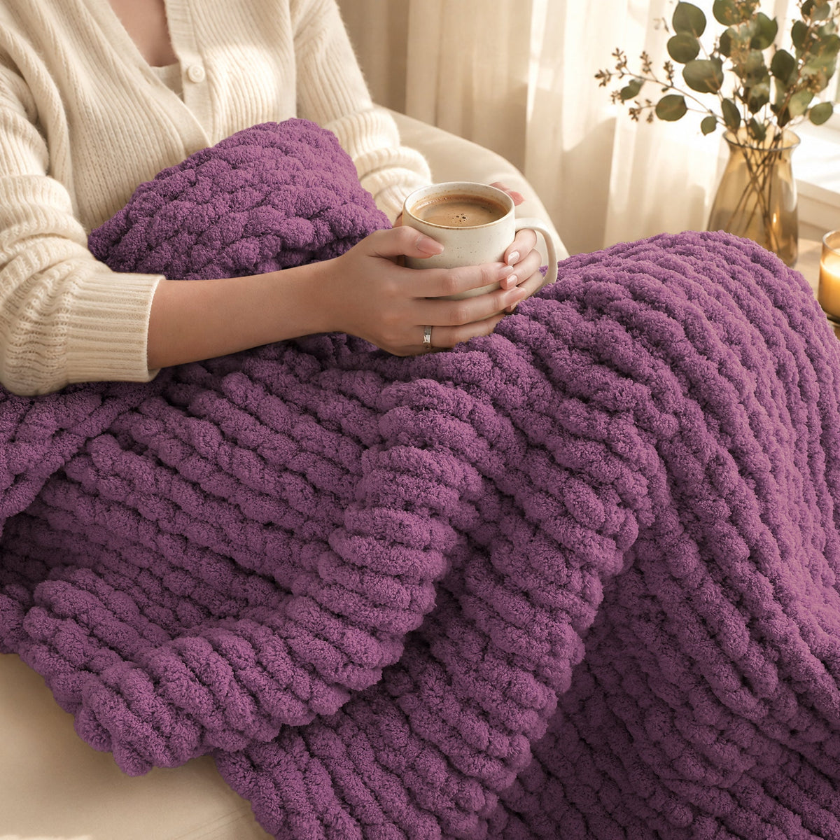MelloBello 10 Series Chunky Yarn Dusty Plum