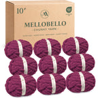 MelloBello 10 Series Chunky Yarn Black Berry