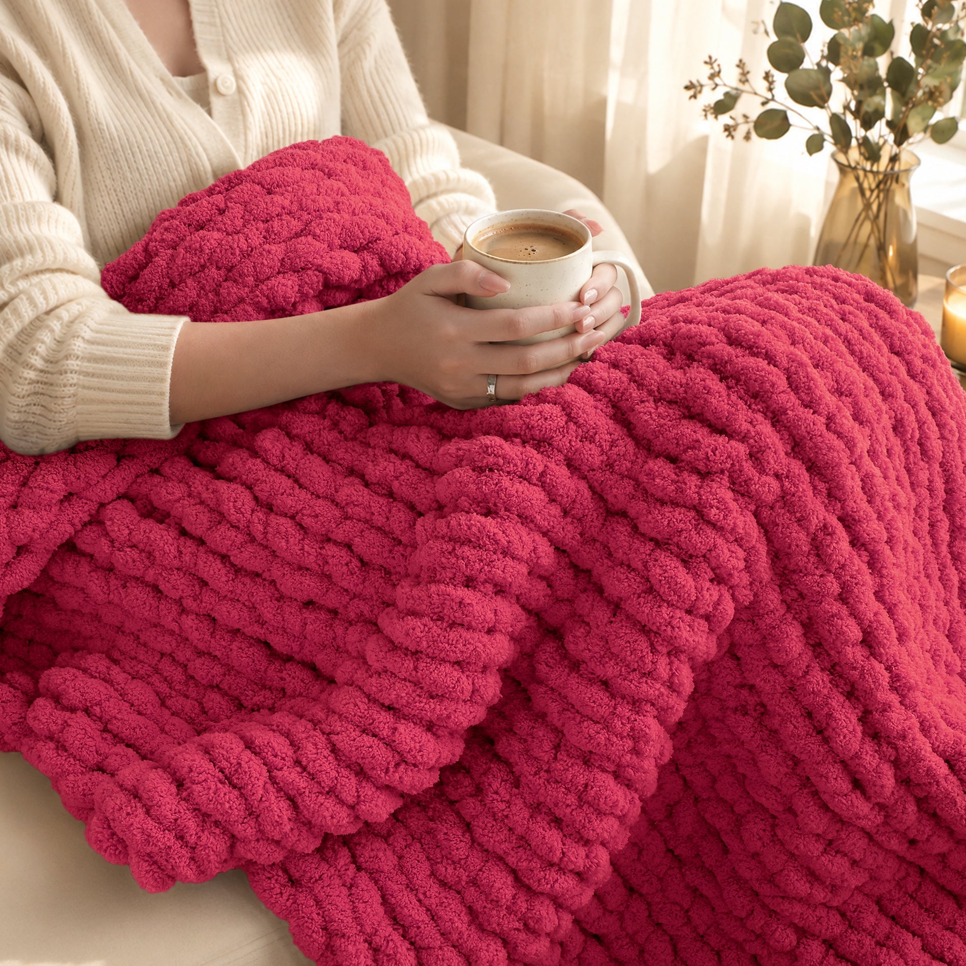 MelloBello 10 Series Chunky Yarn Cheery Wine