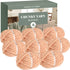 MelloBello Chunky Yarn Apricot Pink