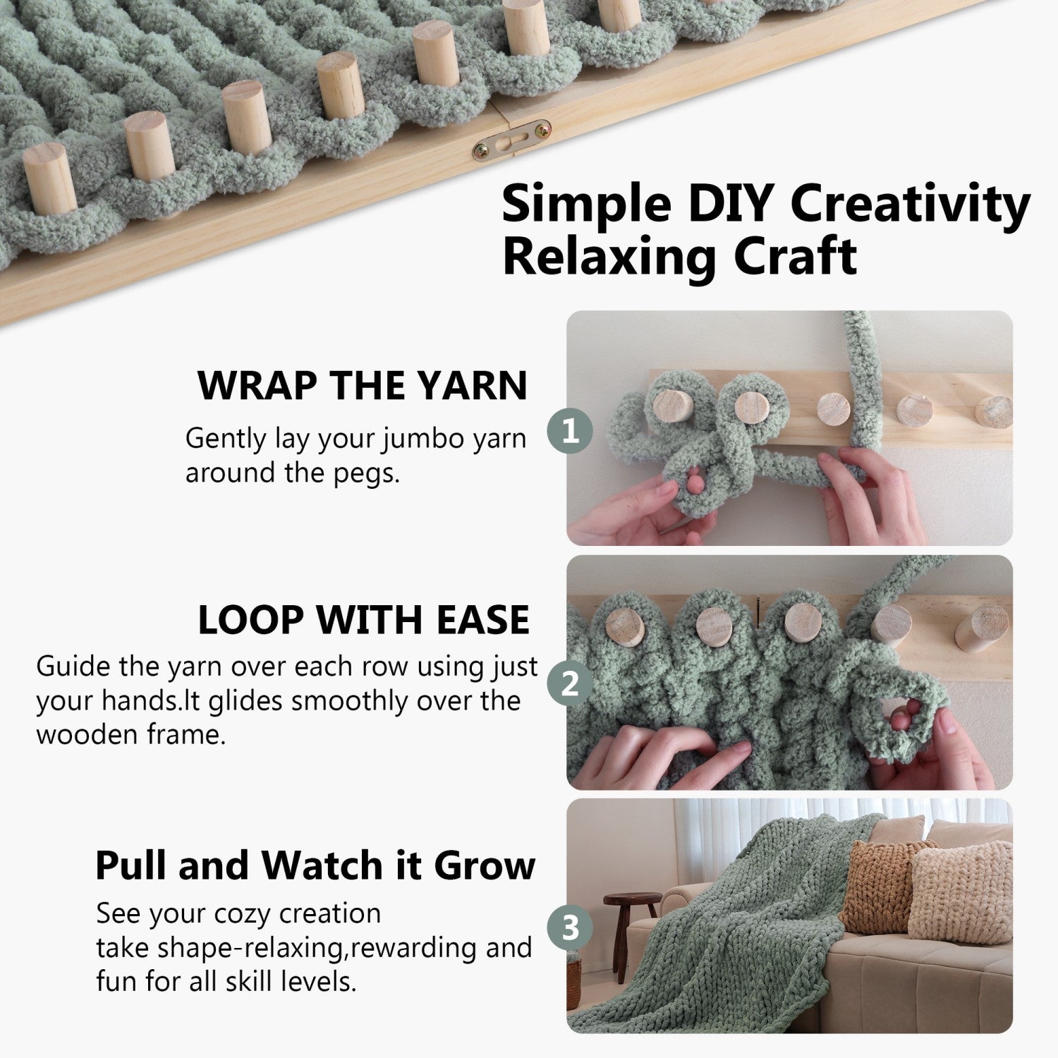 MelloBello Chunky Blanket Loom