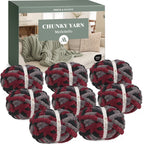 MelloBello Chunky Yarn Burgundy Night