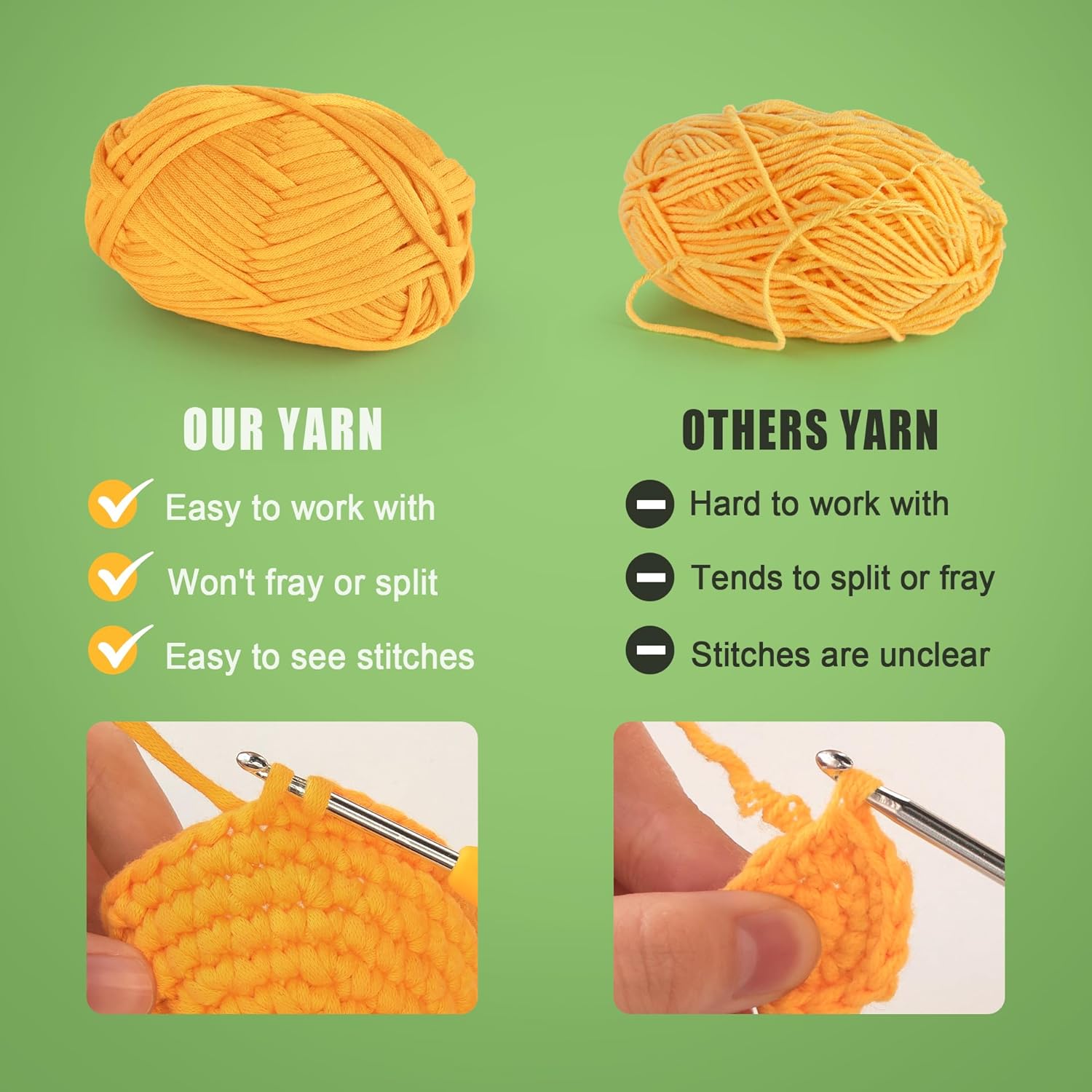 Crochet Kit for Beginners Kids- 4 Styles Crochet Animal Kit with Step-by-Step Video Tutorials - Easy to Learn Beginner Amigurumi Crochet Kit for Adults - Arts and Crafts Hobbies Gifts for Adults Women