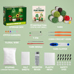Crochet Kit for Beginners - 6 Styles Plant Crochet Kit with Step-by-Step Video Tutorials - Easy to Learn Beginner Crochet Kit for Adults - Amigurumi Knitting Arts and Crafts Hobbies Gifts for Women
