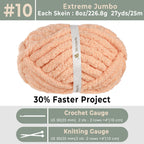 MelloBello Chunky Yarn Apricot Pink