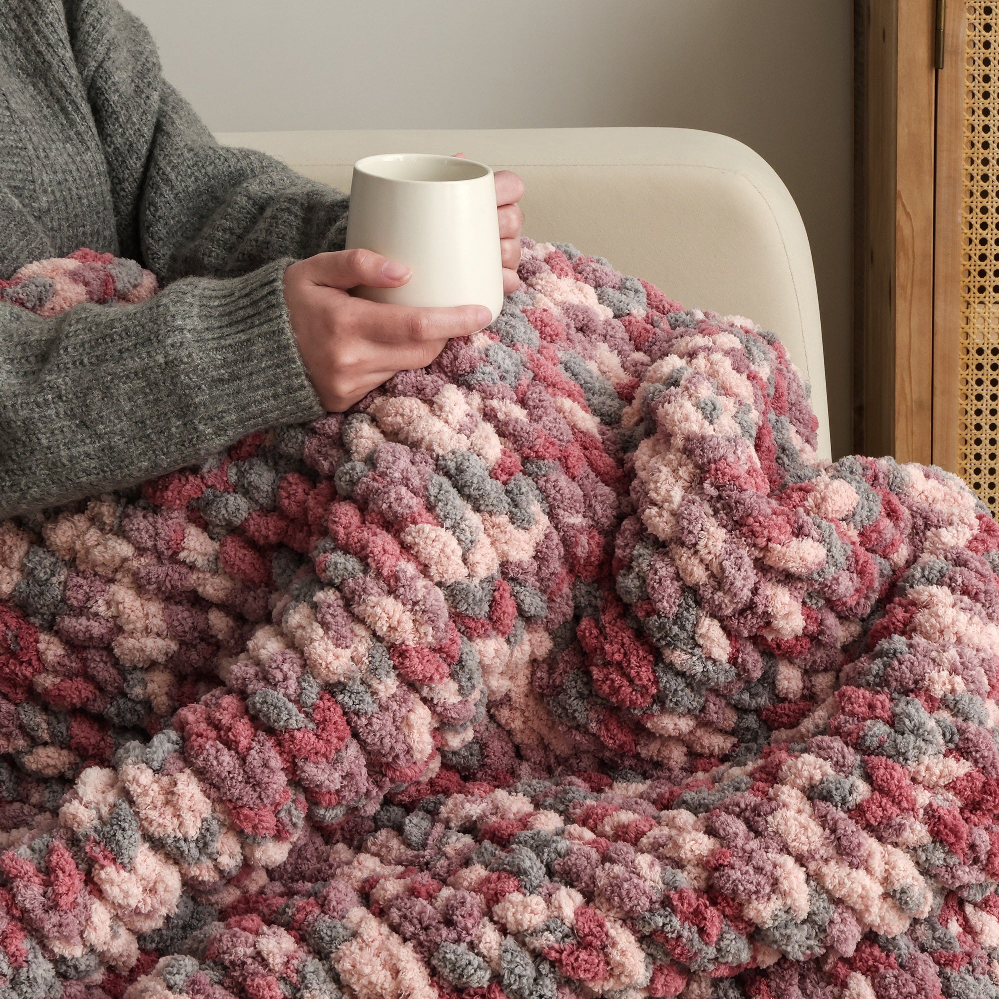 MelloBello Chunky Yarn PinkMixed